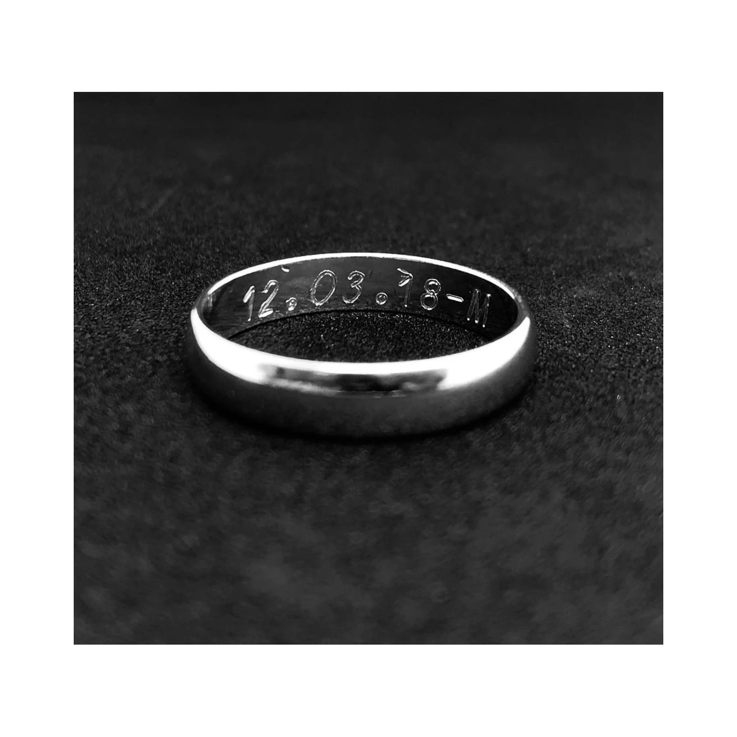 Anello Fede 5gr. francesina Unisex Argento Incisione - DRG gioielli